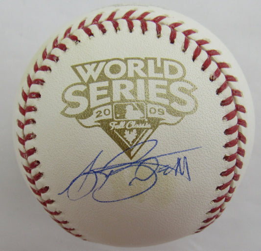 AJ Burnett Signed Auto Rawlings Baseball Steiner COA