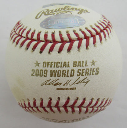 AJ Burnett Signed Auto Rawlings Baseball Steiner COA