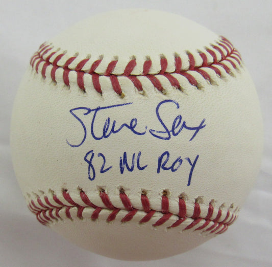 Steve Sax Signed Auto Rawlings Baseball MLB Holo BB227837