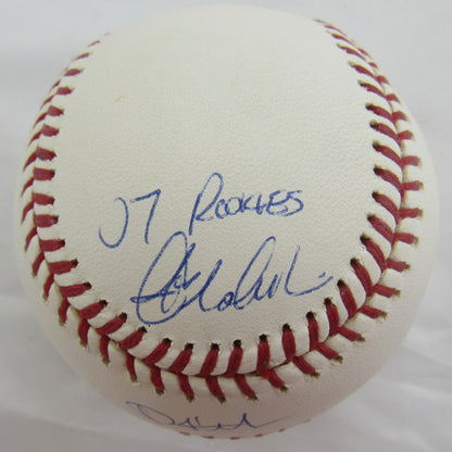 Philip Hughes & Joba Chamberlain Signed Auto Rawlings Baseball MLB Holo BB701714
