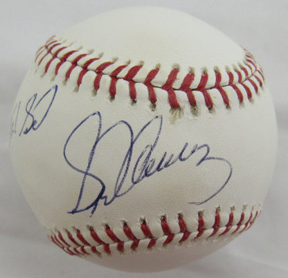Sid Fernandez Signed Auto Rawlings Baseball MLB Holo EK841645
