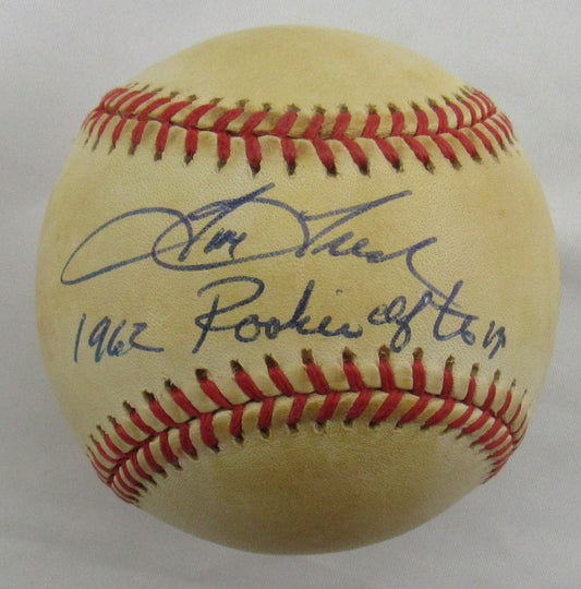 Tom Tresh Signed Auto Rawlings Baseball B161