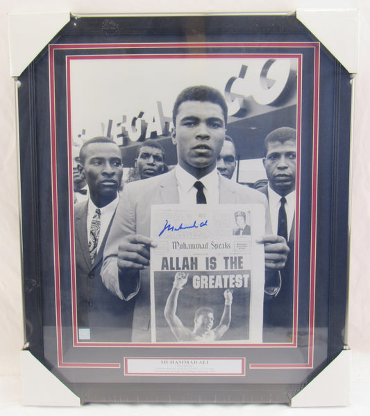 Muhammad Ali Signed Auto Autograph Framed Photo JSA LOA