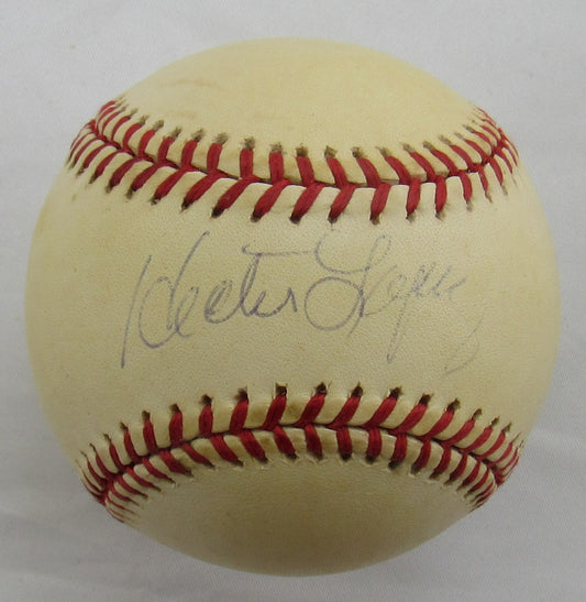 Hector Lopez Signed Auto Rawlings Baseball B161