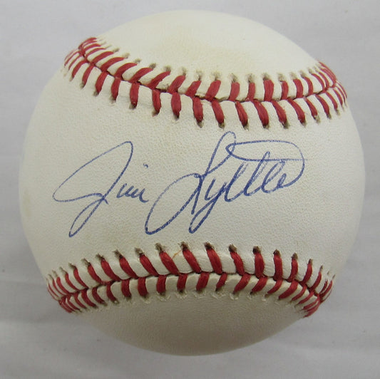 Jim Lyttle Signed Auto Rawlings Baseball B162