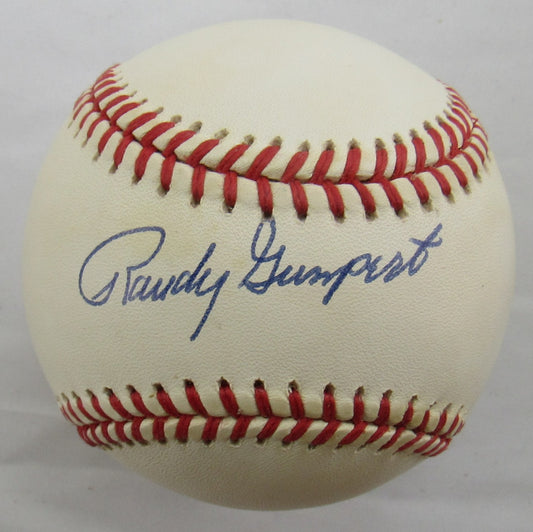 Randy Gumpert Signed Auto Rawlings Baseball B162