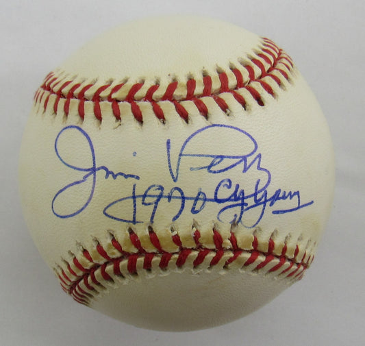 Jim Perry Signed Auto Rawlings Baseball B163