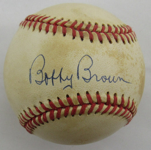 Bobby Brown Signed Auto Rawlings Baseball B163