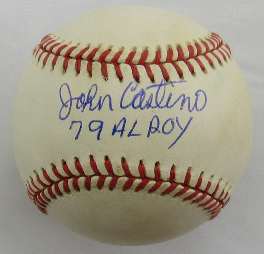 John Castino Signed Auto Rawlings Baseball B163