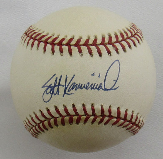 Scott Kamieniecki Signed Auto Rawlings Baseball B164