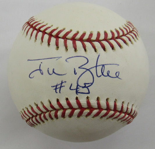 Jim Beattie Signed Auto Rawlings Baseball B164