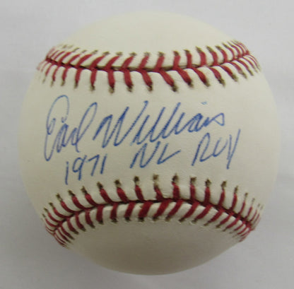 Earl Williams Signed Auto Rawlings Baseball B165