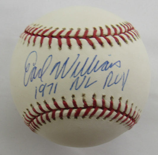 Earl Williams Signed Auto Rawlings Baseball B165