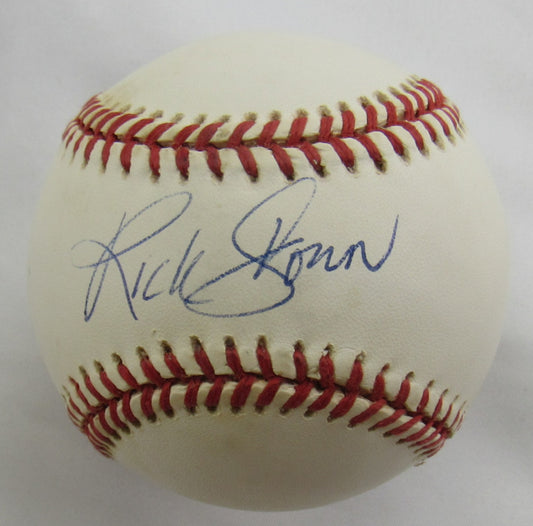 Rick Down Signed Auto Rawlings Baseball B165
