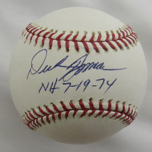Dick Bosman Signed Auto Rawlings Baseball B165
