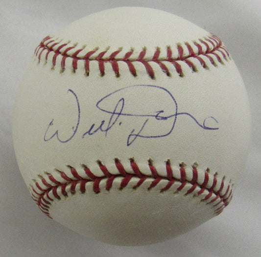 Willie Davis Signed Auto Rawlings Baseball B165