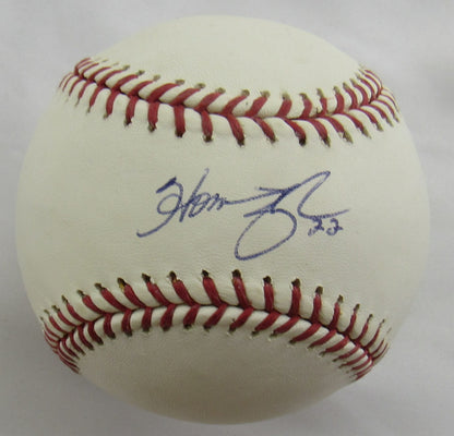 Homer Bush Signed Auto Rawlings Baseball B165