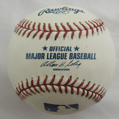 Homer Bush Signed Auto Rawlings Baseball B165