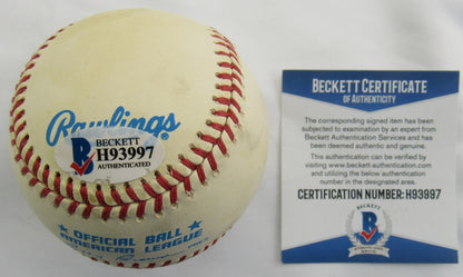 Joe Rudi Signed Auto Rawlings Baseball Beckett H93997 B167