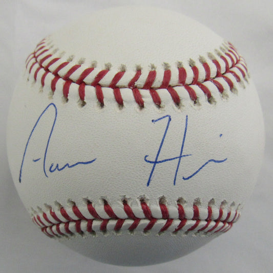 Aaron Hicks Signed Auto Rawlings Baseball Steiner Hologram B167