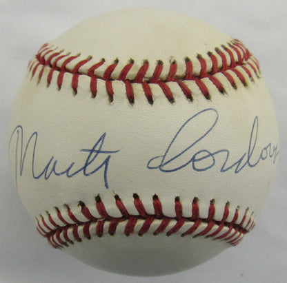 Marty Cordova Signed Auto Rawlings Baseball Beckett H93939 B167
