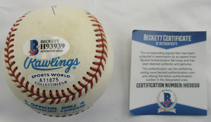 Marty Cordova Signed Auto Rawlings Baseball Beckett H93939 B167