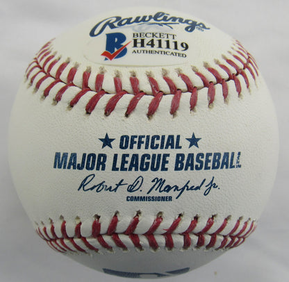 Ervin Santana Signed Auto Rawlings Baseball Beckett H41119 B167