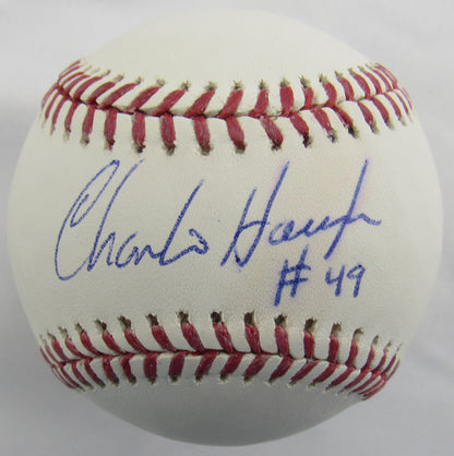 Charlie Hough Signed Auto Rawlings Baseball JSA EE30780 B167
