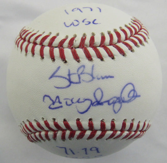Steve Blass Manny Sanguillen Signed Auto Rawlings Baseball JSA DD37655 B167
