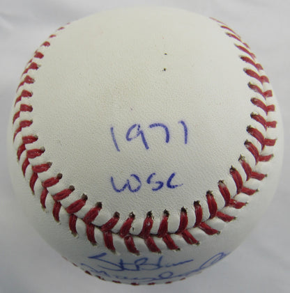 Steve Blass Manny Sanguillen Signed Auto Rawlings Baseball JSA DD37655 B167