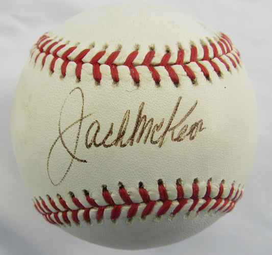 Jack Mckeno Signed Auto Rawlings Baseball JSA CC07254 B167
