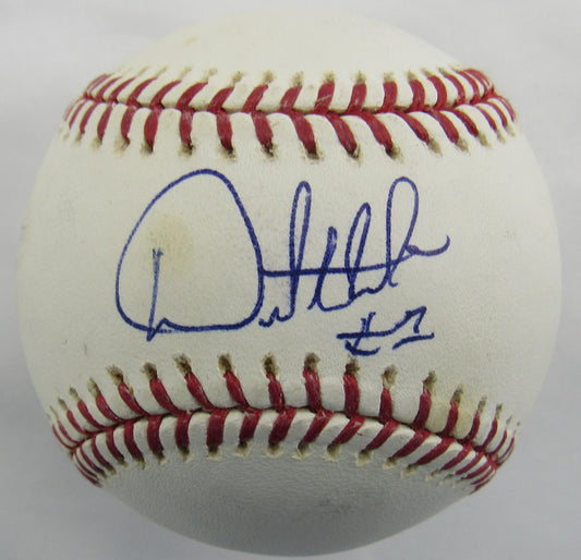 Orlando Hudson Signed Auto Rawlings Baseball MLB Hologram B168