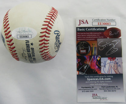 Jed Lowrie Signed Auto Rawlings Baseball JSA EE30083 B168
