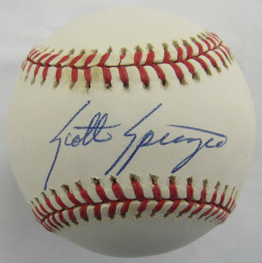 Scott Spiezio Signed Auto Rawlings Baseball JSA FF01583 B168