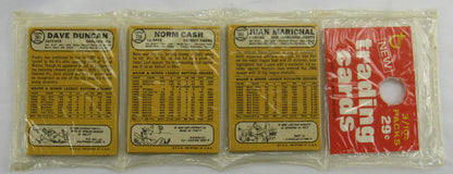 1968 Topps Baseball Card Rack Pack - Carl Yastrzemski on Top - Read Notes