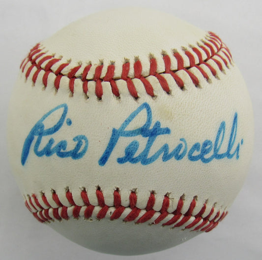 Rico Petrocelli Signed Auto Rawlings Baseball B169