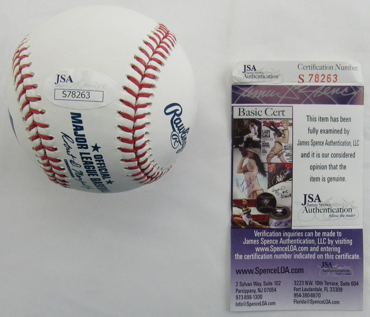 Clint Frazier Signed Auto Rawlings Baseball JSA S78263 B169