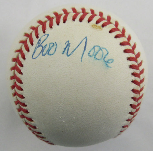 Bob Moore Signed Auto Rawlings Baseball B169