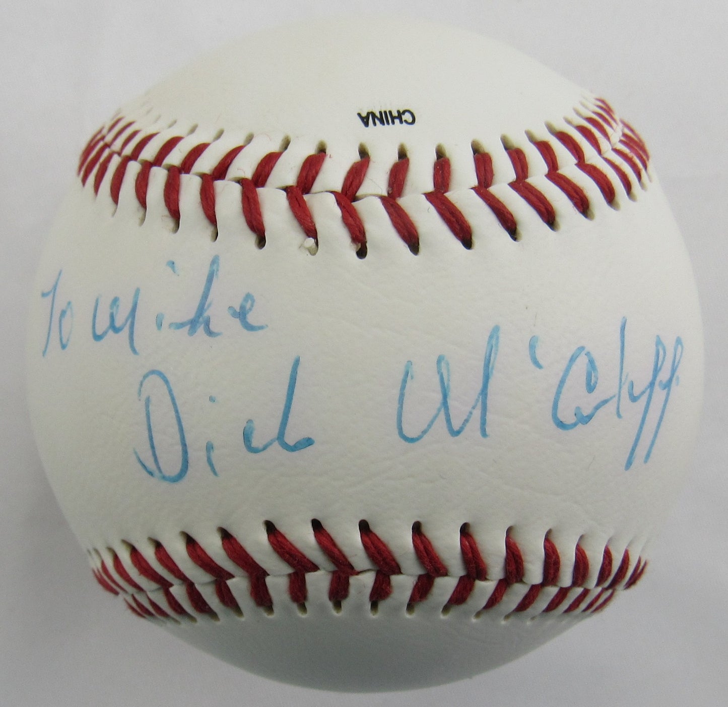 Dick McAuliffe Signed Auto Rawlings Red Sox Baseball B169