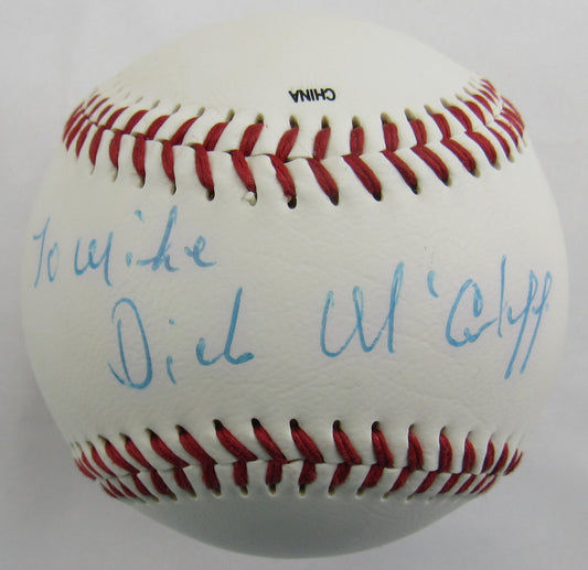 Dick McAuliffe Signed Auto Rawlings Red Sox Baseball B169