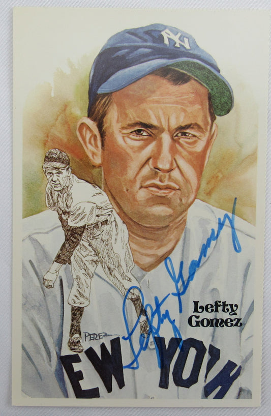 Lefty Gomez Signed Auto Autograph Postcard JSA A37203