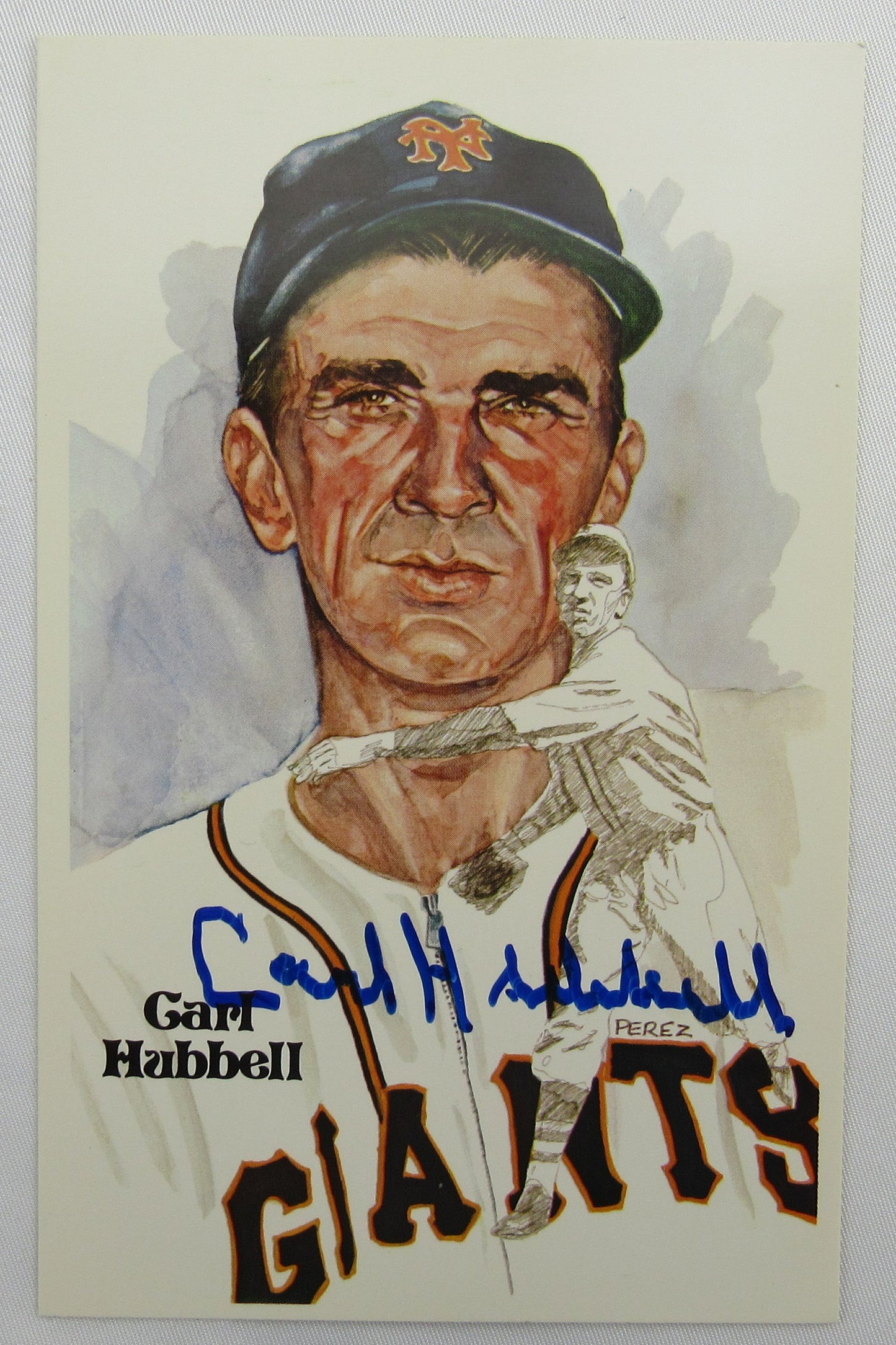 Carl Hubbell Signed Auto Autograph Postcard JSA CC24710