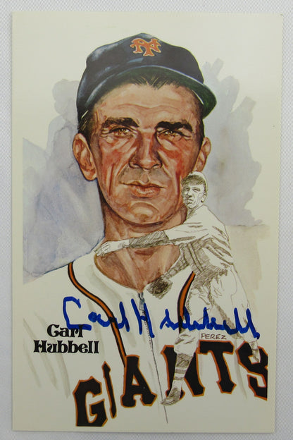Carl Hubbell Signed Auto Autograph Postcard JSA CC24710