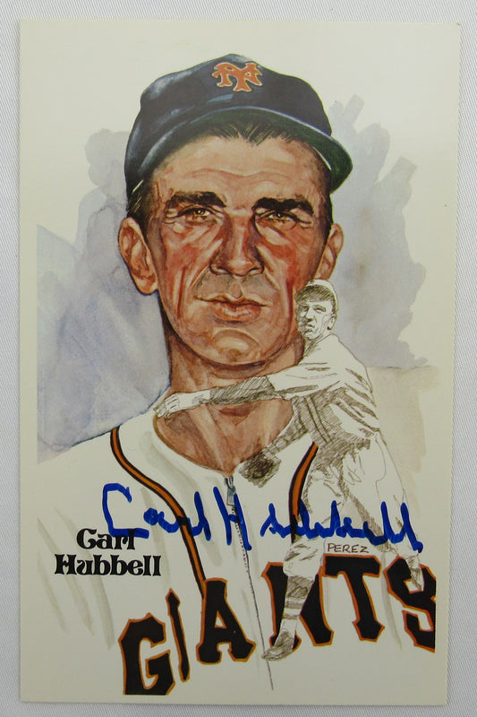 Carl Hubbell Signed Auto Autograph Postcard JSA CC24710