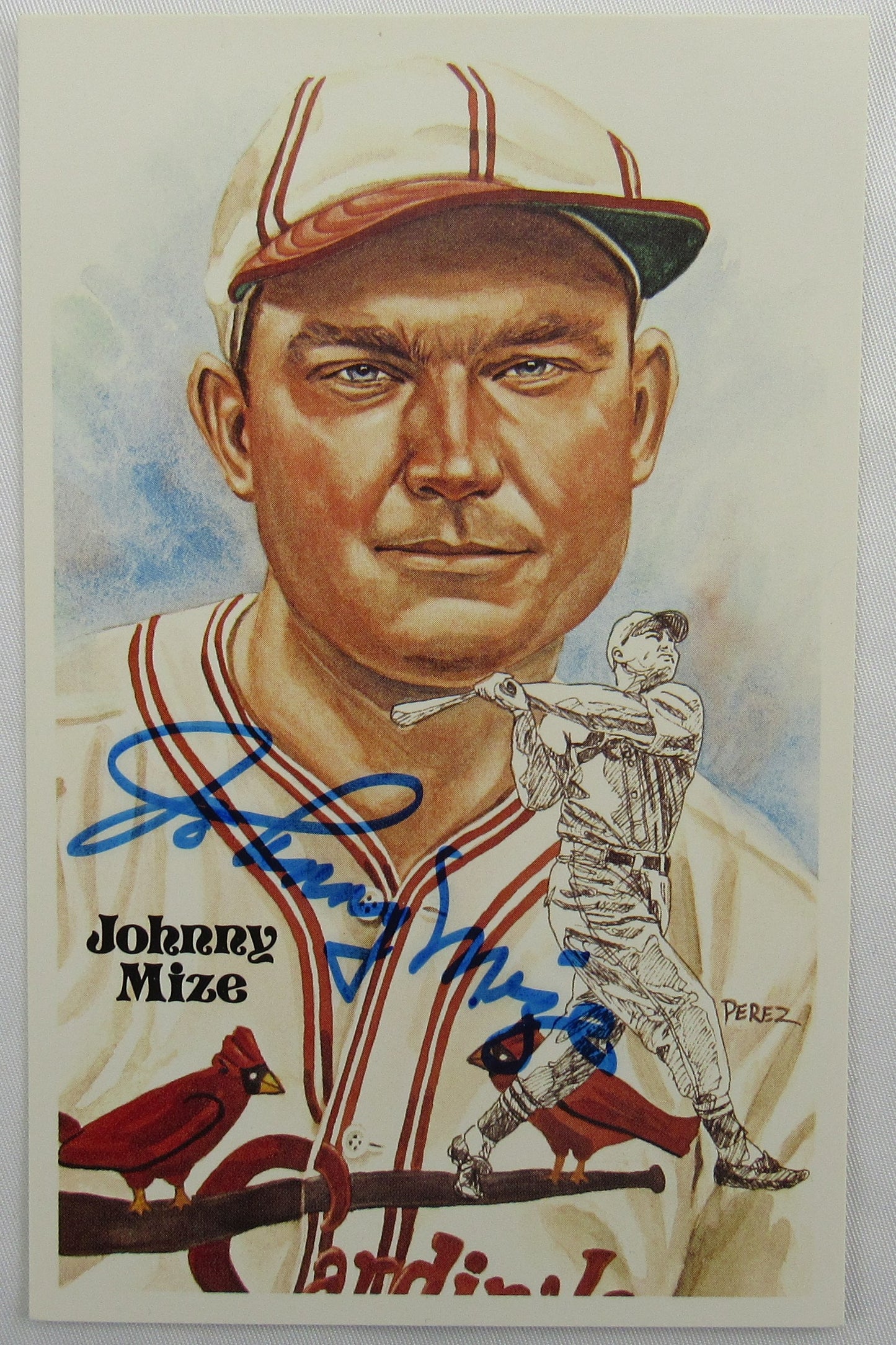 Johnny Mize Signed Auto Autograph Postcard JSA U82996