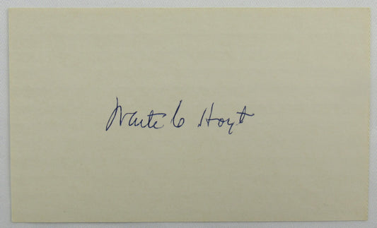 Waite Hoyt Signed Auto Autograph Index Card JSA EE98576