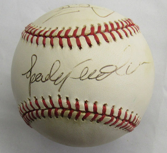 Sparky Anderson Cecil Fielder Signed Auto Baseball JSA CG96923
