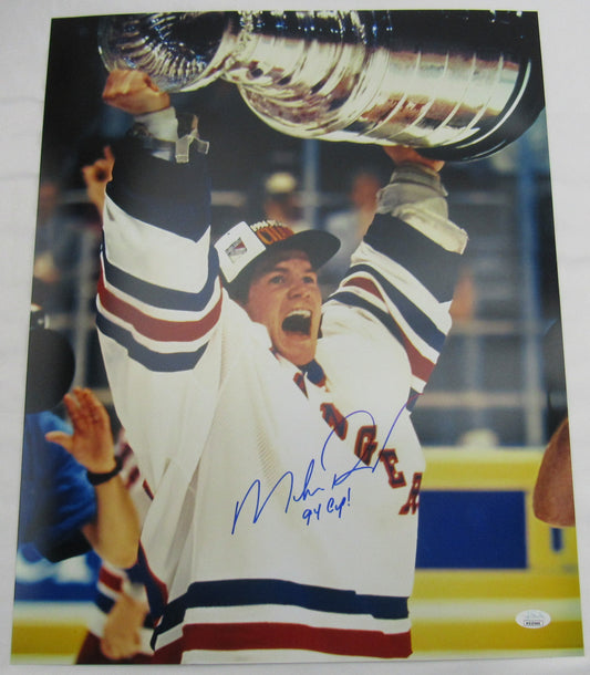 Mike Richter Signed Auto Autograph 16x20 Photo JSA Certified