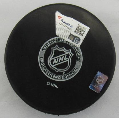 K'Andre Miller Signed Auto Autograph Rangers Logo Hockey Puck Fanatics Hologram