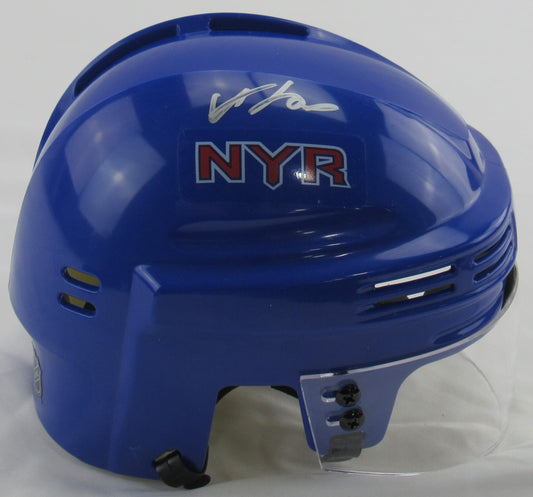 Adam Fox Signed Auto Autograph Rangers Blue Mini Helmet Fanatics Hologram